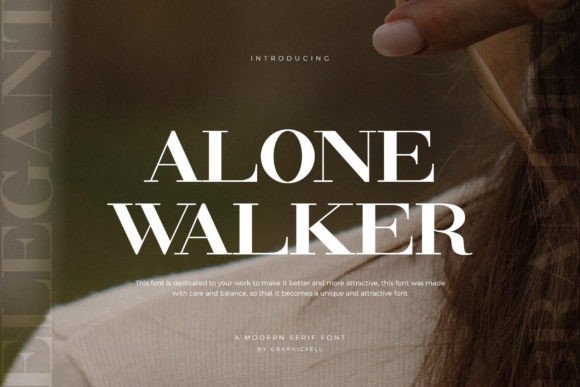 Alone Walker: A Refined Serif for Editorial Impact
