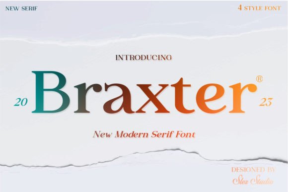Braxter: A Retro Serif That Converts Scroll Into Stop