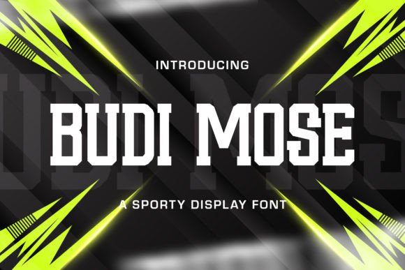 Budi Mose: A Sporty Sans Serif Font for Modern Web Design