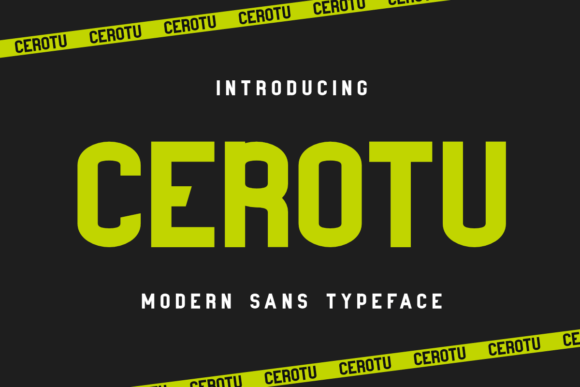 Cerotu: A Modern Sans Serif Font for Small Business Branding