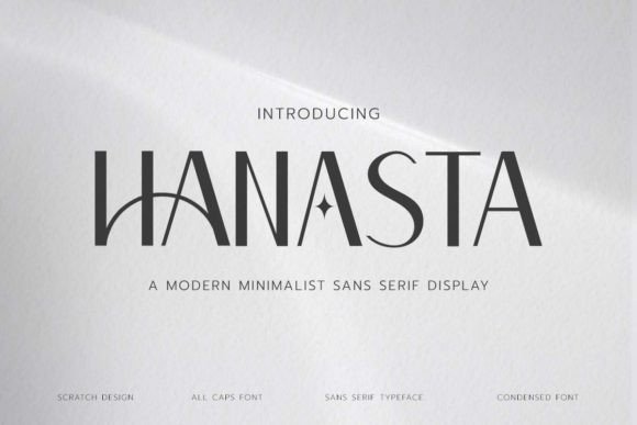 Hanasta: A Modern Sans Serif Display Font for Handmade Creators