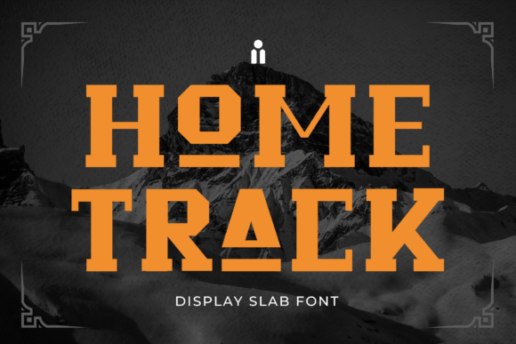 Home Track: A Bold Serif Font for Handmade Labels & Invitations