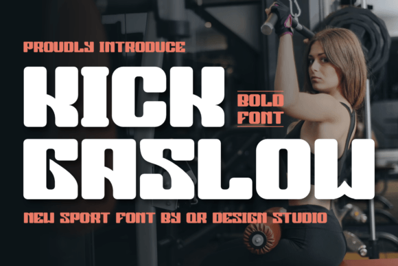 Kick Gaslow: A Bold Display Font That Cuts Through the Feed
