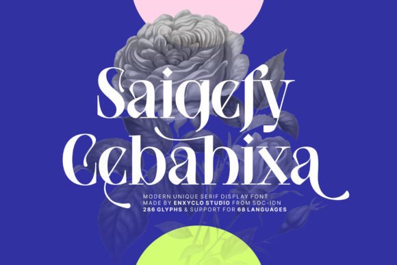 Ncl Saigefy Cebahixa: A Serif Display Font That Breathes Quiet Confidence