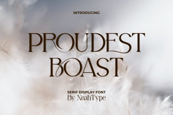 Proudest Boast: An Elegant Serif Display Font for Thoughtful Design