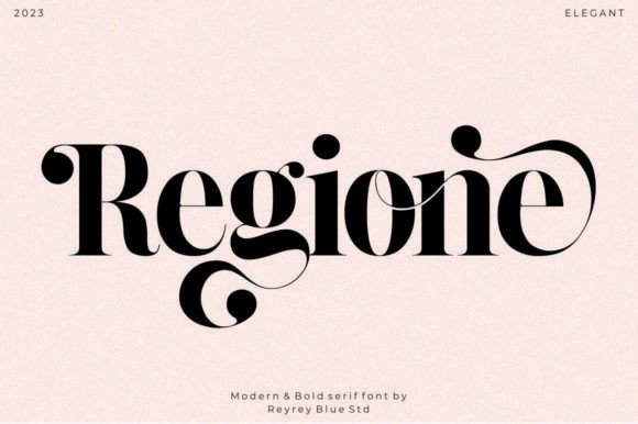 Regione: A Serif Typeface That Elevates Real Branding Work
