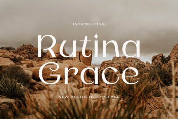 Rutina Grace: A Serif Font That Elevates Campaign Visuals