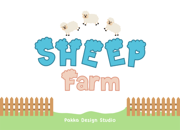 Sheep Farm Font: A Fluffy Display Typeface for Warm Digital Branding
