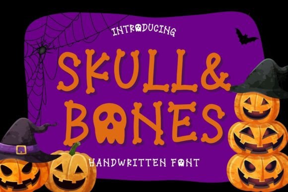 Skull and Bones: A Bold Decorative Font for Digital Impact