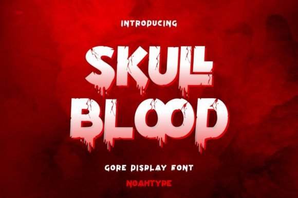 Skull Blood: A Horror Display Font That Delivers Impact—Not Distraction