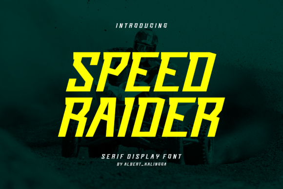 Speed Raider: A Bold Serif Font for Digital Impact