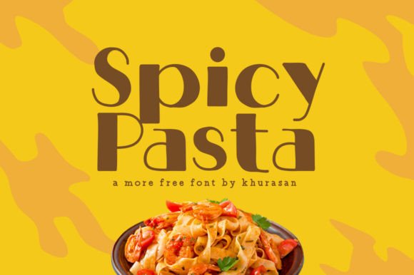 Spicy Pasta: A Playful Sans Serif Display Font for Editorial Design