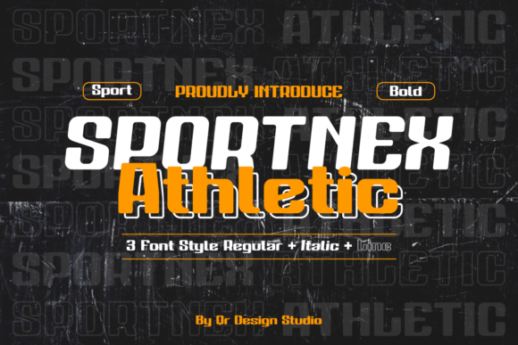 Sportnex Athletic: A Bold Sans Serif Font for Campaign Headlines