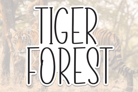 Tiger Forest: A Sweet, Friendly Handwritten Font for Campaign Clarity