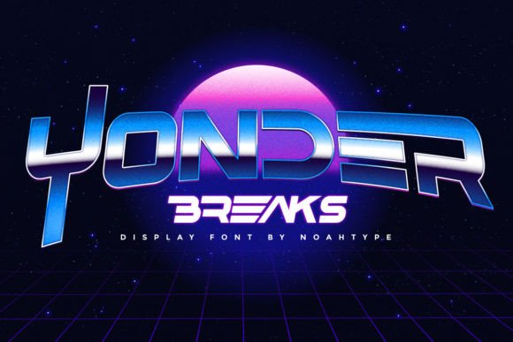 Yonder Breaks: A Futuristic Display Font That Lands Gently